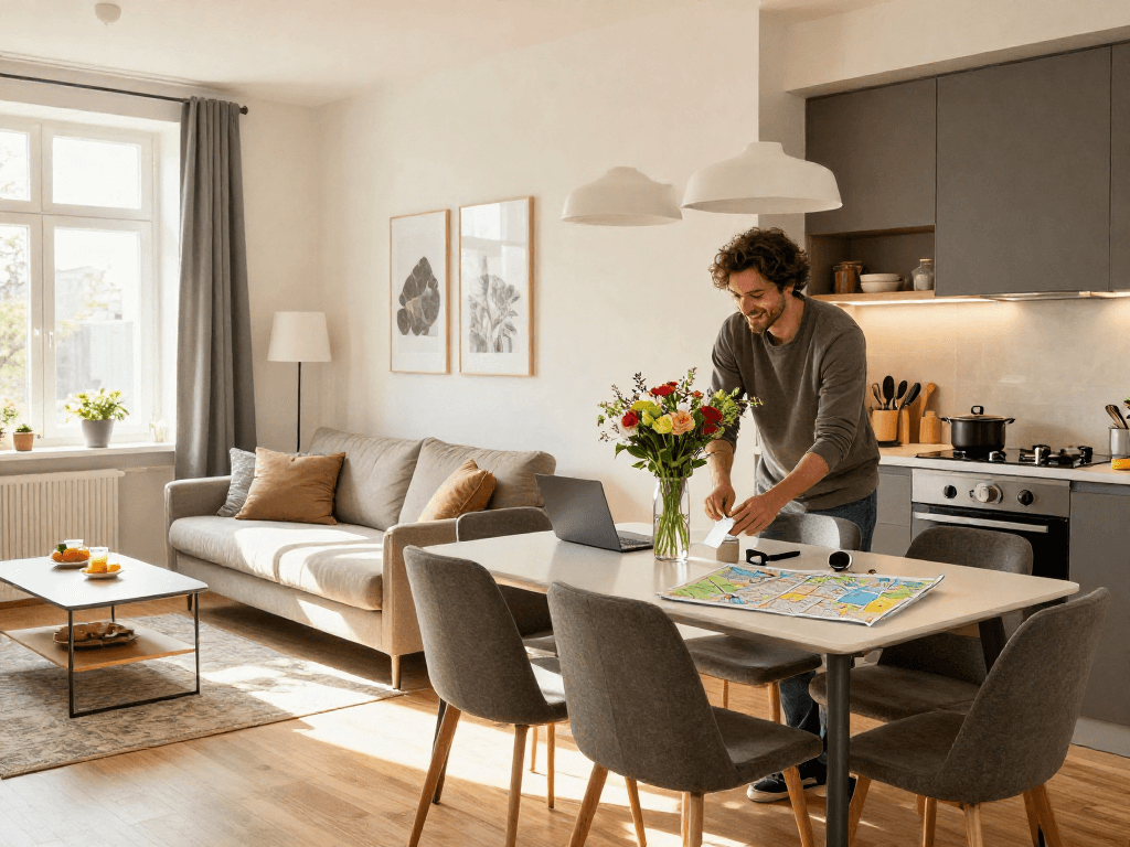 Bequeme Monteurzimmer Hannover mit modernem Design und kostenlosem WLAN.